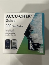 accu- check guide test strips Box Of 100 Exp 04/2027