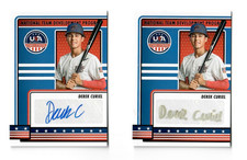 2023 Panini Stars & Stripes USA DEREK CURIEL Gold SP AUTO ROOKIE CARD RC LOT x2
