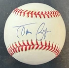 1992 Toronto Blue Jays Juan Guzman Signed World Series Baseball + Stand COA