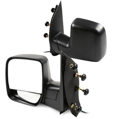 #ad Pair Power Manual Fold Black Surface Mirrors For 2003 2014 Ford Econoline $69.05