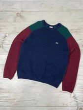 Lacoste Live Sweater Knit Wool Men Size XL Blue