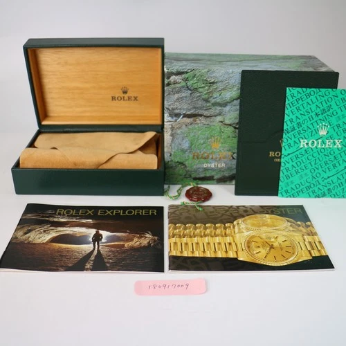 Rolex 16570 Explorer Watch Box Case 68.00.71 Red Tag Card Case Genuine r80917009