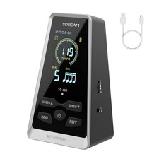 Digital Metronome for Piano,Guitar,Violin,Rechargeable LCD Electronic Metrono...