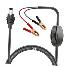 Starlink Mini 12V Adapter Direct to Battery 12V-48V Alligator Clips to 3M 10Ft