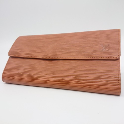 Louis Vuitton Epi Long Wallet Cult Credit Brown Pre-owned From Japan