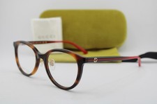 NEW GUCCI GG 1867OK 002 HAVANA RED GREEN AUTHENTIC EYEGLASSES 51-19