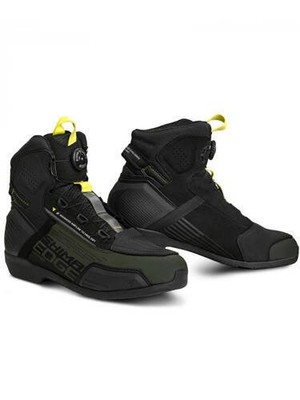 SHIMA EDGE Vented, Motorradschuhe für Herren atmungsaktiv ATOP khaki - Größe 41