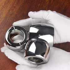 Magnetic Ball Stretcher Scrotum Penis Rings Weight Heavy Duty Stainless Steel