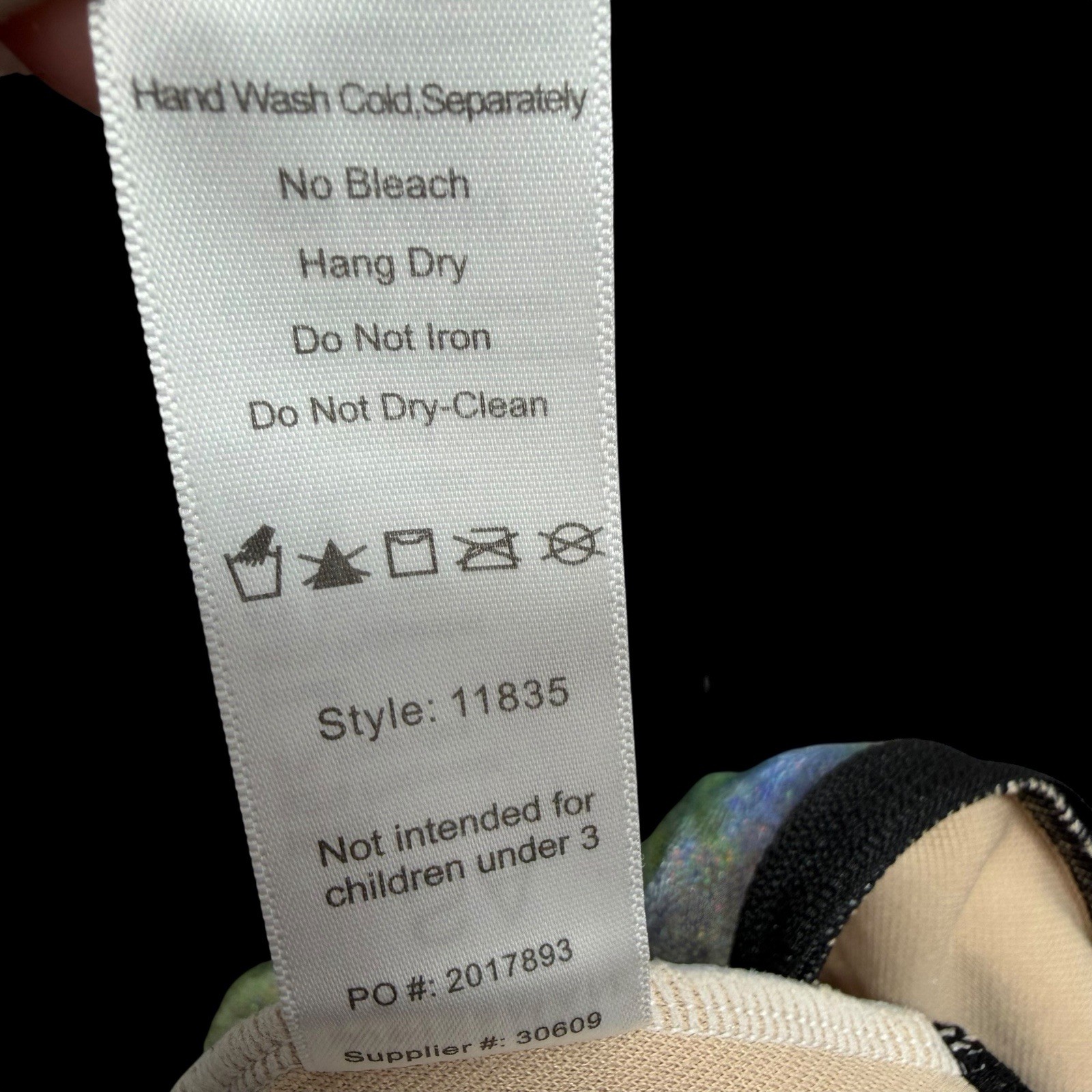 Weissmans Unitard Dance Costume Adult Sz SA Small Painter 11835 Long Sleeve