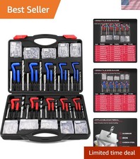 320-Piece Metric & SAE Heli Coil Rethreading Kit for Automotive Professionals