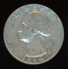 1964 P Washington Quarter KM#164  0.900 Silver 0.1808 oz Act. Silver Weight