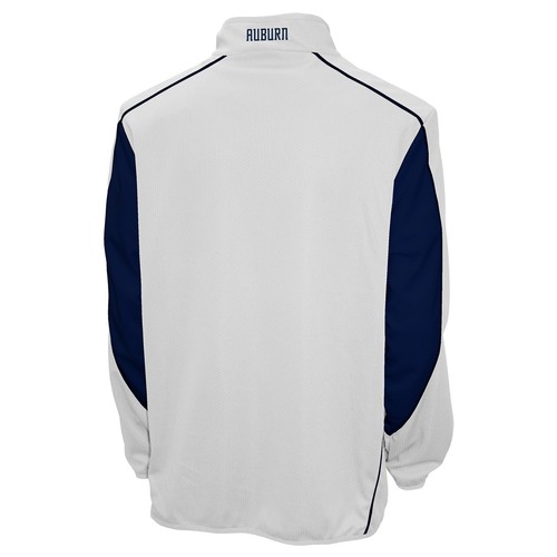 Auburn Tigers Franchise Club Flex Thematech Pullover Jacket - White - Picture 2 of 3