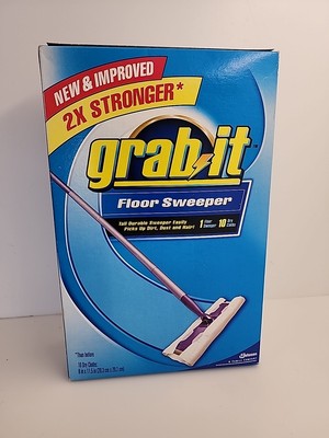 PLEDGE GRAB IT FLOOR SWEEPER PLUS 10 CLOTHS NEW NIB