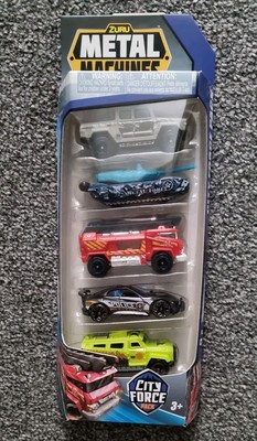 Metal Machines City Force 5 Stück Autos - versiegelt - brandneu
