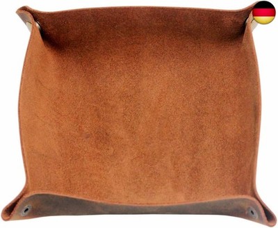 Taschenleerer aus echtem Leder Ledertablett Organizer Valet Tray Praktische Aufb