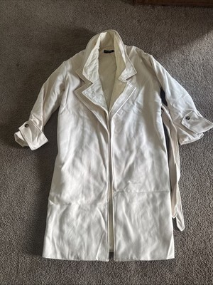 Finesse Cream Maxi Coat Women s Size Medium New Without Tags