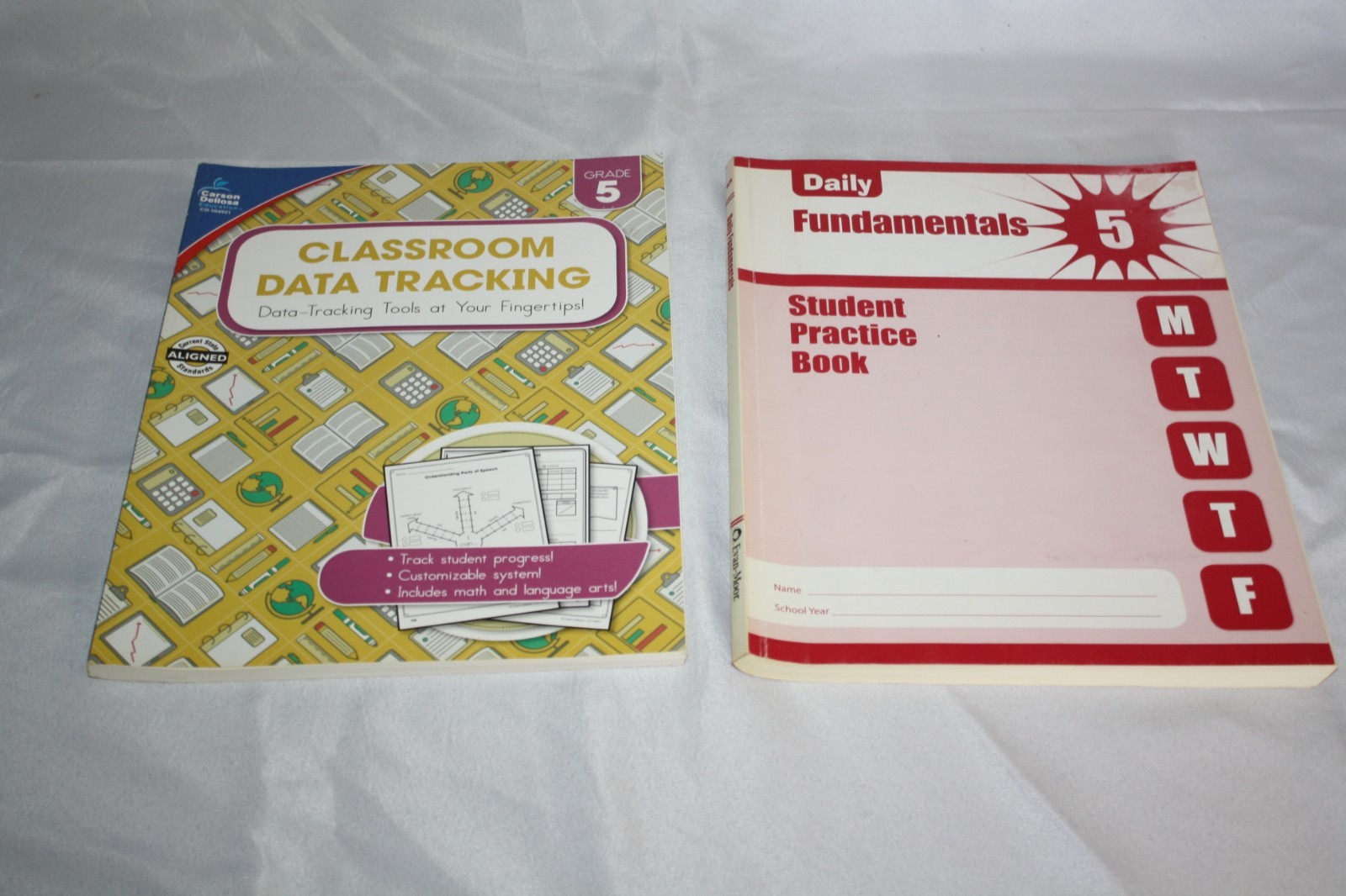 Grade 5 Classroom Data Tracking & Daily Student Practice Book Lot