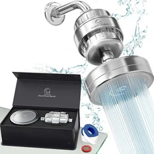 AquaHomeGroup Luxury Filtered Shower Head Set 20+3 Stage Shower Filte