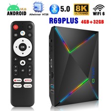 2026 NEW Smart TV BOX Android14 128GB+4GB 2.4G/5G WIFI6 Media Player Octa-core