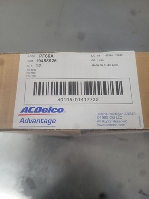 12 NEW PF66A Genuine GM ACDelco Engine Oil Filter  12727115 12735608 19458926