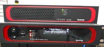 Biamp Tesira Forte AVB CI DSP and a Biamp Tesira EX-AEC