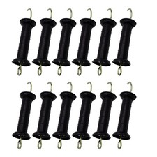 Plastic Electric Fence Gate Handle Insulators, Gate Handle with Spring Black...