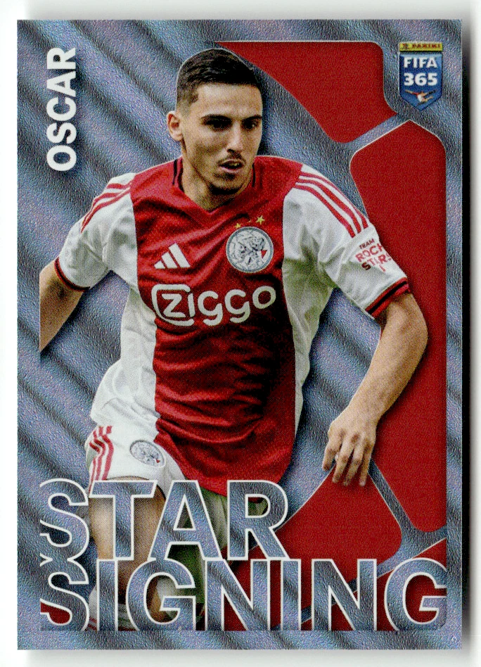 Panini FIFA 365 2026 Sticker No 328 Oscar Gloukh Star Signing AFC Ajax Amsterdam
