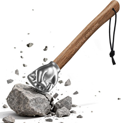 Fist Hammer Tool - 2 Lbs Iron Fist-Shaped Hammer, Hand Hammers with Wooden Handl