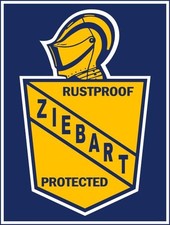Ziebart Rustproofing Dealership Style NEW METAL SIGN: 12x16" Free Ship