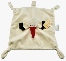 inware Schmusetuch Kuscheltuch Handpuppe Storch beige Kuscheltier Baby Stofftier