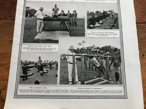 ww1 full page print - training native soldiers in uganda ! - Picture 3 of 4