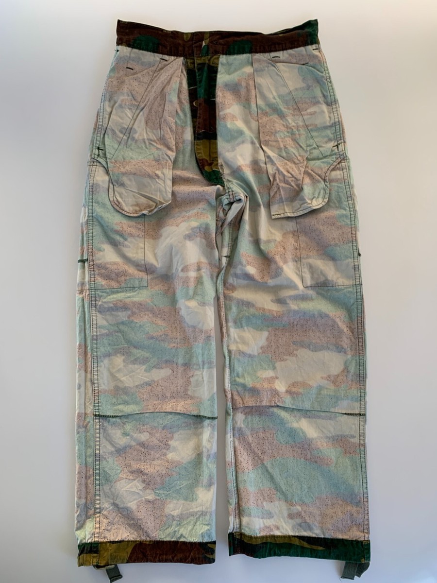 belgium army trousers ‘80s VTG Old Belgian Jigsaw Camo Pants Begetex Parachutist