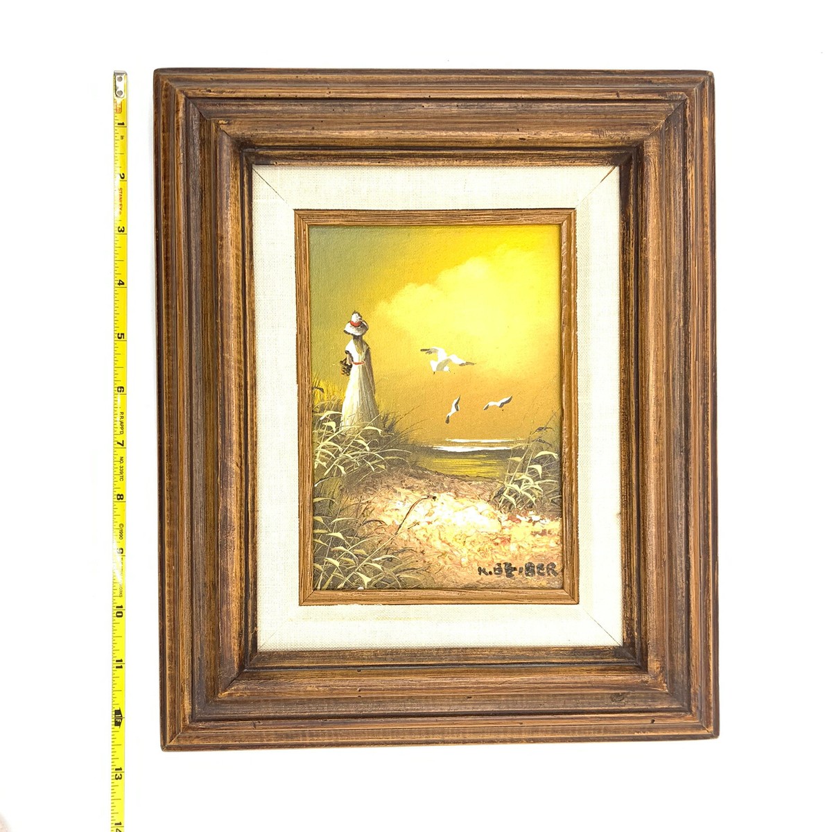 『白と金の鯉』F10 油彩画 oil painting art s-l1200.jpg