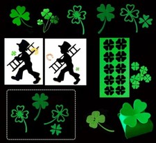 "Glücksbringer" Kleeblatt, Box & Schornsteinfeger, Silvester, Stanzschablone