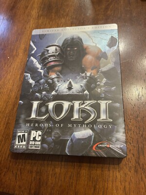 LOKI HEROES OF MYTHOLOGY PC GAME STEELBOOK W/MANUAL