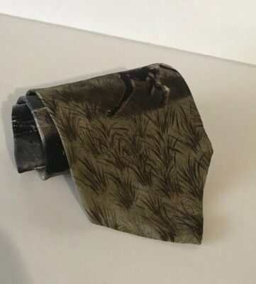 ENDANGERED SPECIES ZEBRA VS WILD DOGS mens tie