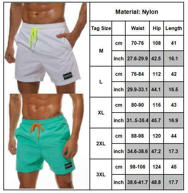 Mens Summer Swimming Board Shorts Swim Surf Shorts Trunks Beach Holiday