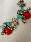 Vintage lot of 3 Stunning Jeweled Bib Collar Statement Necklaces — photo 4