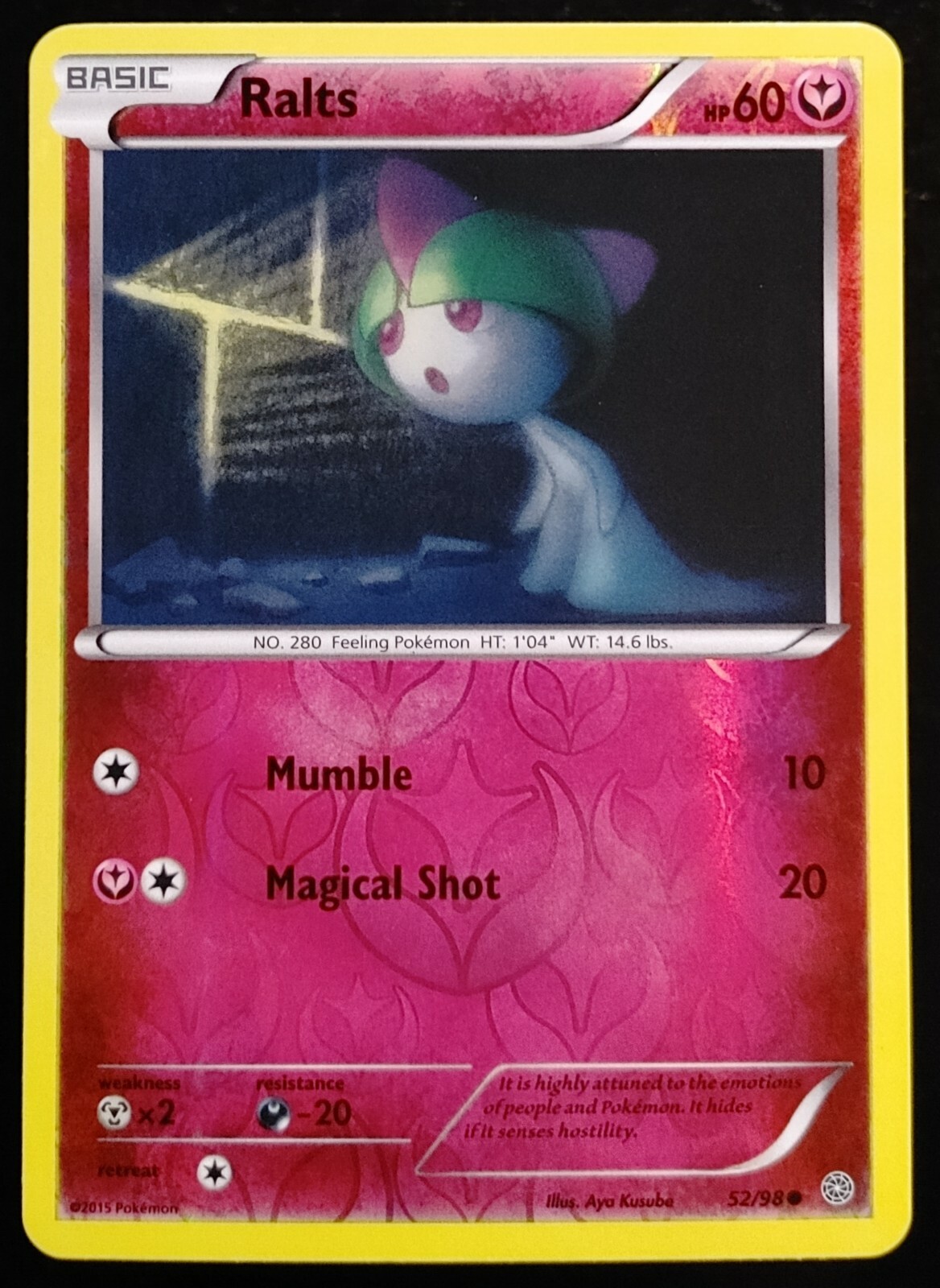 Ralts - 52/98 - Common - Reverse Holo - XY: Ancient Origins - Pokémon