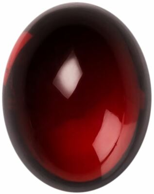 Natural Extra Fine Deep Red Garnet - Oval Cabochon - Tanzania - AAA+ Grade