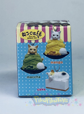 Neko Cafe Cat Sweets Keychain Mini Figure Blind Box Gashapon Rement Bandai