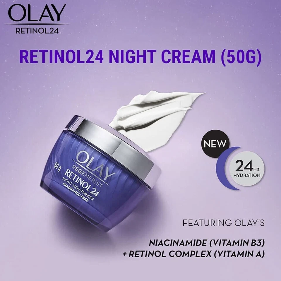 Olay Regenerist Retinol 24 Night Face Moisturizer - 1.7oz FRAGRANCE FREE (NEW) - image 4 of 4