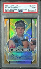 Rainn Wilson 2021 Leaf Metal Pop Century Gold Prizm Rookie 1/1 PSA 9 The Office