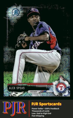 2017 Bowman Chrome #BCP68 Alex Speas Texas Rangers  Mega Box