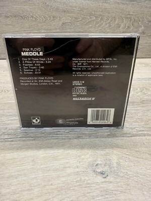 Pink Floyd Meddle CD MFSL ULTRADISC II 24KT GOLD LIMITED ED. David