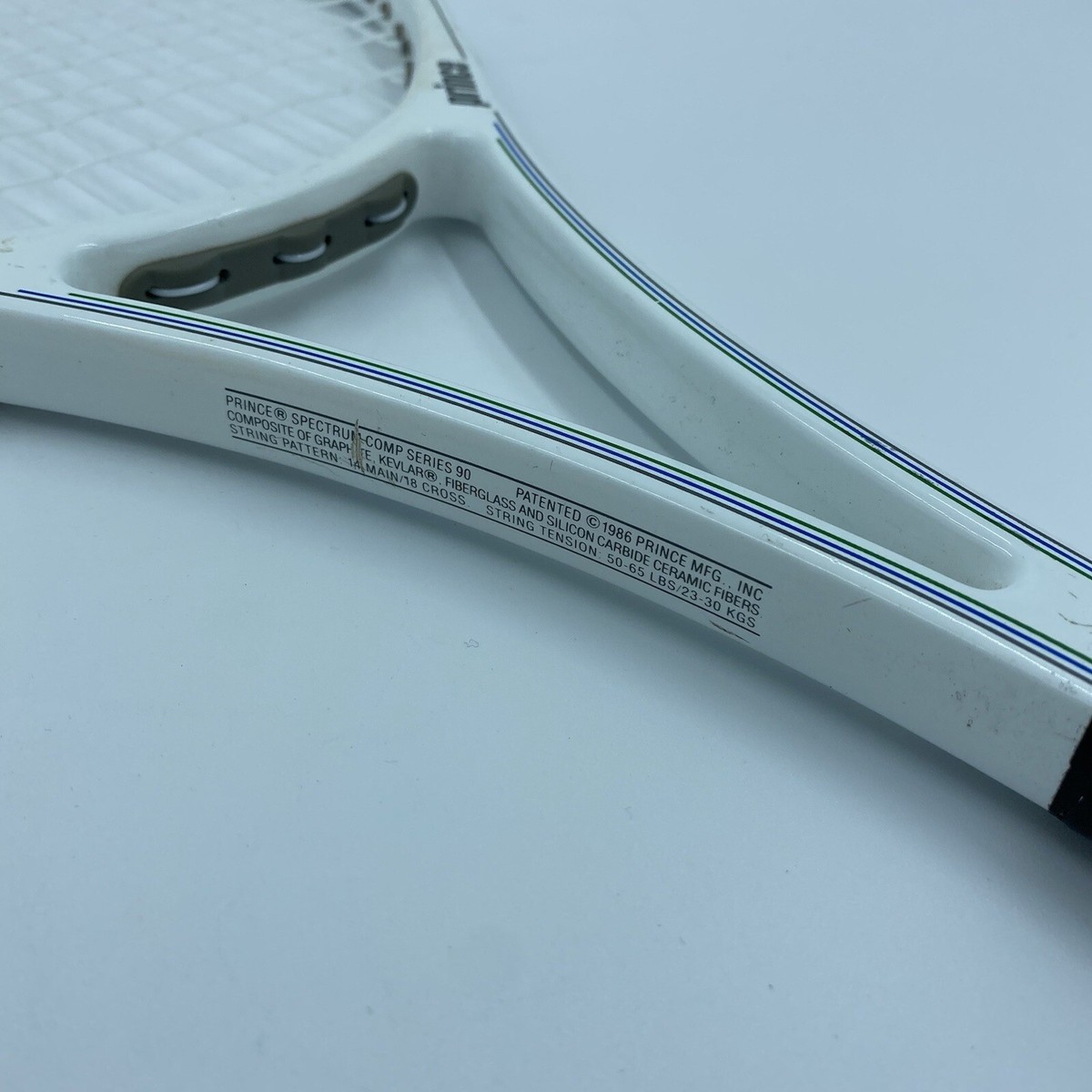 Raquette De Tennis Vintage Prince Spectrum Comp 90 (1986) - Taille De Grip 4 3/8 - Graphite - Avec Housse