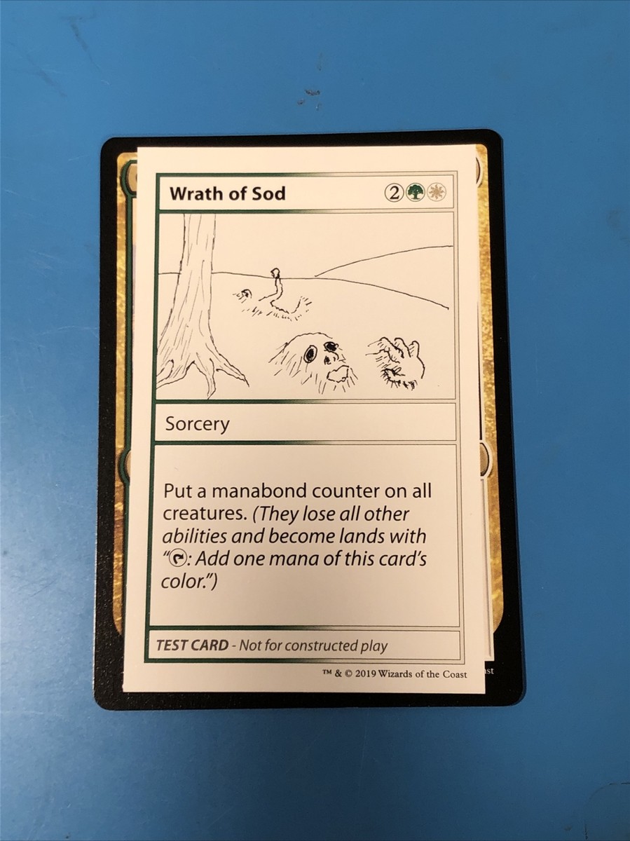 MTG Wrath of Sod Mystery Booster Playtest Card MTG Wrath of Sod Mystery Booster Playtest Card