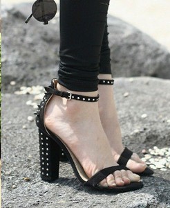 zara studded heels