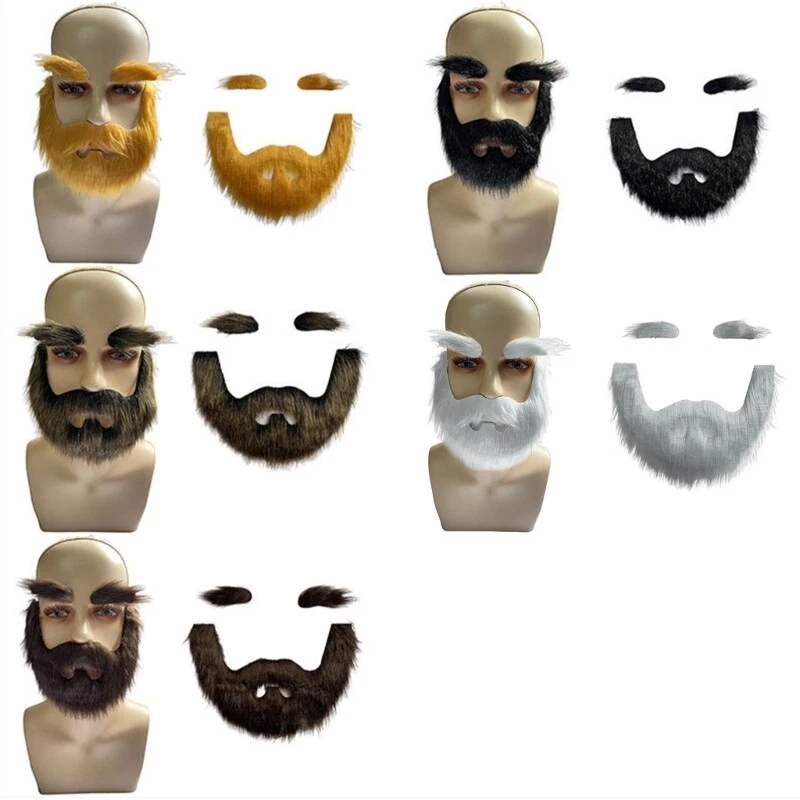 Barbas Falsas Bigotes Cejas Falsas Halloween Juegos con disfraces Disfraz Accesorios Foto 2 de 4