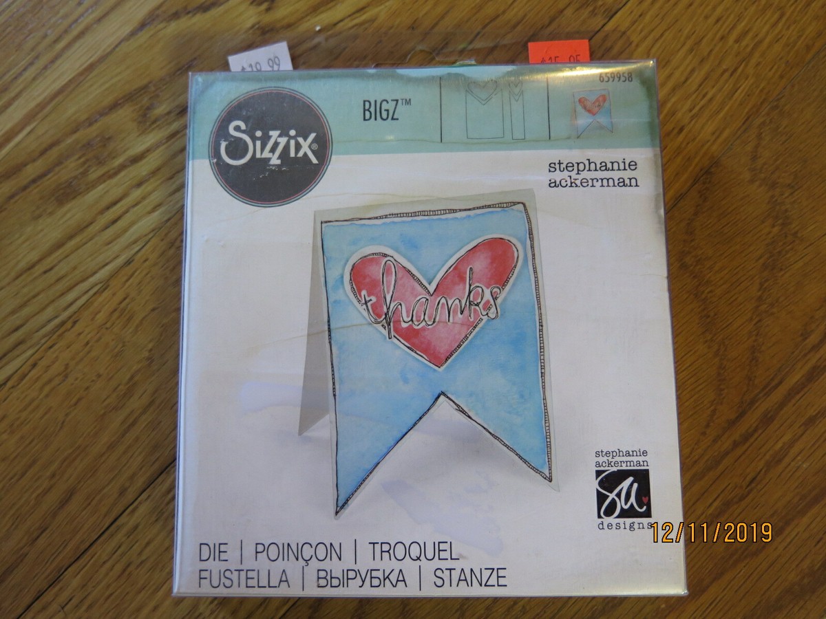 NEW Sizzix Big Z Shape Cutting Die GH2058 60-1 62-3 | eBay